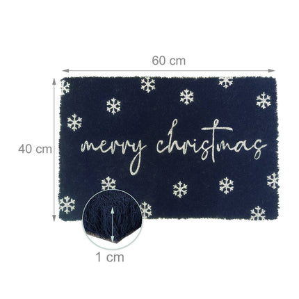 Winter Coconut Doormat, Non-Slip, 60x40 cm