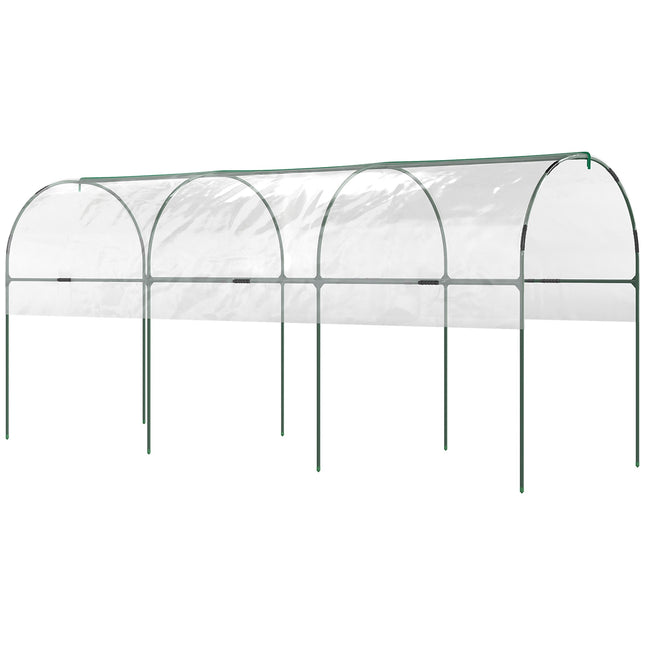 Winter-Proof Greenhouse with Arched Roof, 400x123x171 cm
