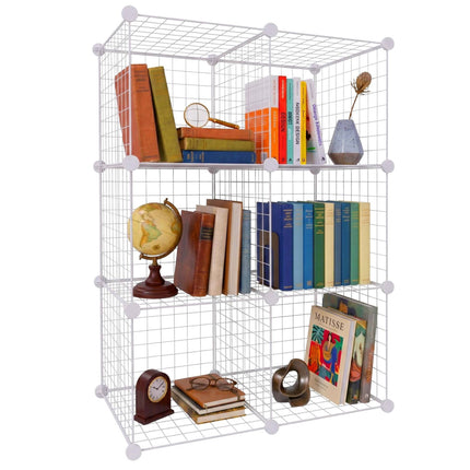 Wire Cube Storage Shelves, Modular Metal, Click-Fit