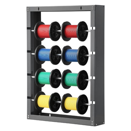 Wire Spool Rack, Wall Mount, 4 Rods, 150 lb Capacity