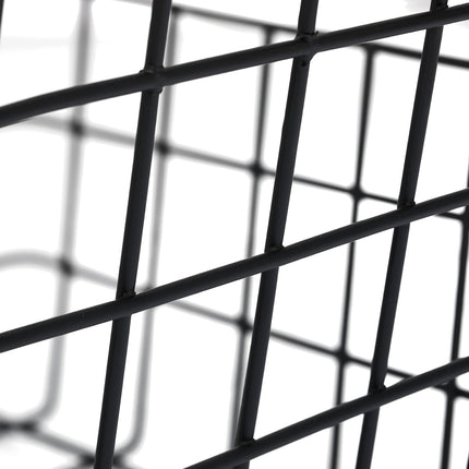 Wire Storage Baskets, Set of 2 with Wooden Handles