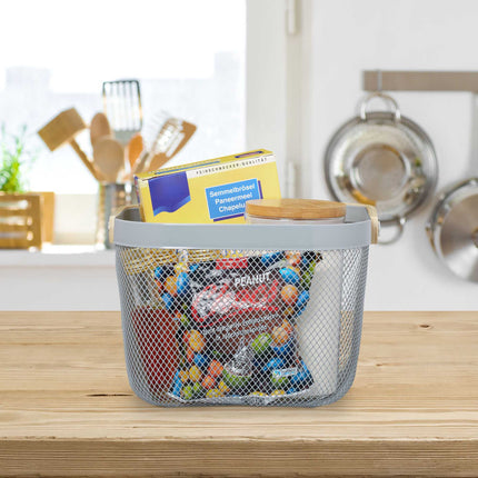 Wire baskets with handles, 2-pack