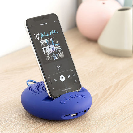 Wireless Speaker with Holder for Devices Sonodock InnovaGoods - Blue