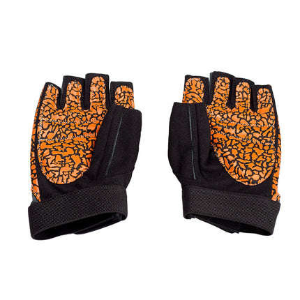 Women's Fitness Gloves, Size L, Orange/Gray
