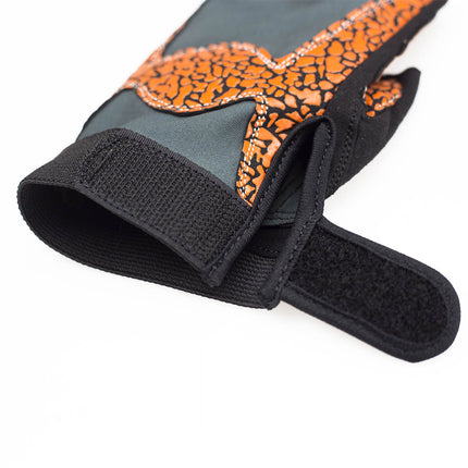 Women's Fitness Gloves, Size L, Orange/Gray