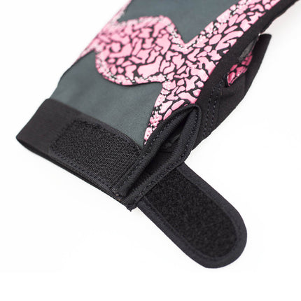 Women's Fitness Gloves, Size M, Pink/Gray
