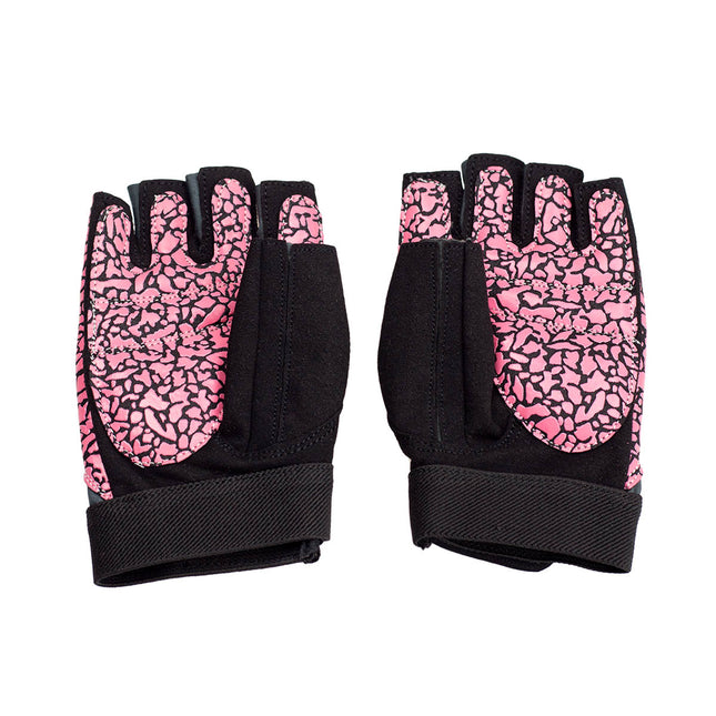 Women's Fitness Gloves, Size S, Pink/Gray