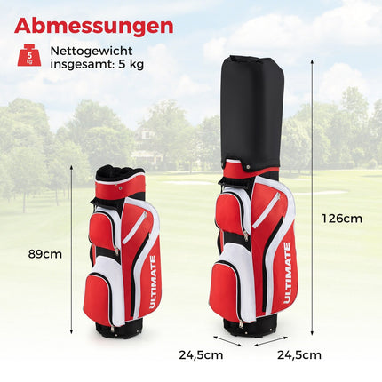 Women's Right-Handed Golf Club Set with Bag, Red