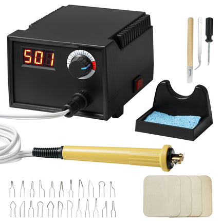 Wood Burning Kit, Digital Temp Control, 23 Tips