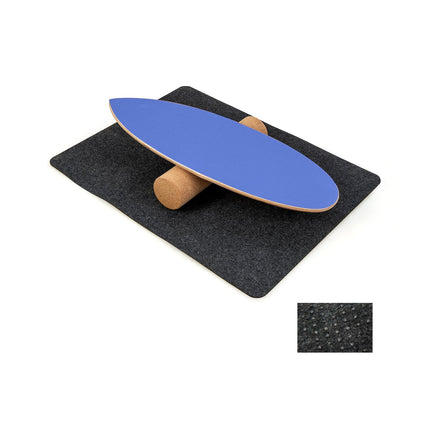 Wooden Balance Board Set with Cork Roller & Felt Mat