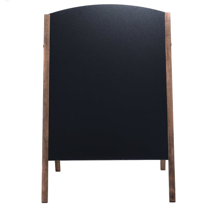 Wooden Chalkboard Sign, Double-Sided, 60x101 cm