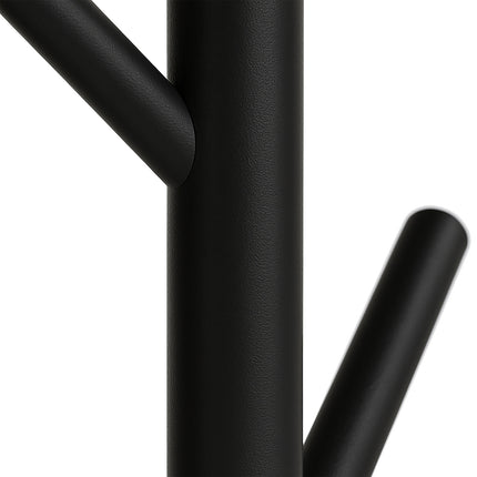 Wooden Coat Rack with 8 Hooks, Freestanding