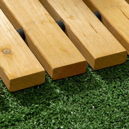 Wooden Garden Pathway, Rollable, 185x60 cm, Fir Wood