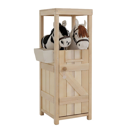 Wooden Hobby Horse Stable for 2 Horses