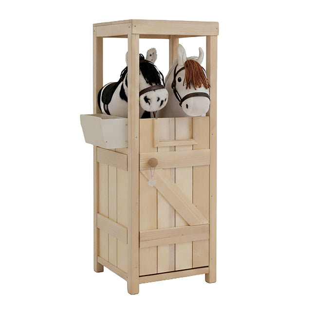 Wooden Hobby Horse Stable for 2 Horses