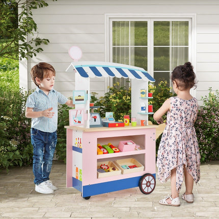 Wooden Kids Food Truck with 30 Accessories, Ages 3+