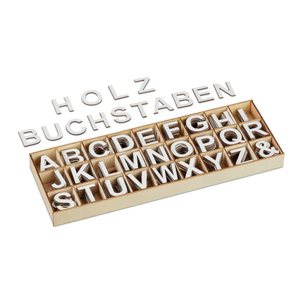 Wooden Letters Set – 324 Pcs for Crafting & Design