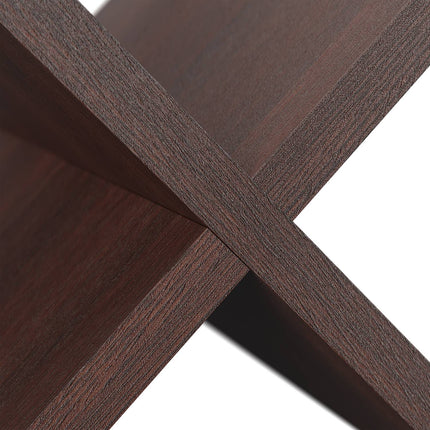 Wooden Magazine Holder, X-Design, Dark Walnut