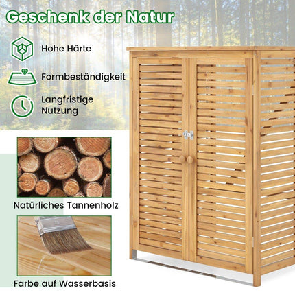 Wooden Outdoor Bin Storage – 120L, Lockable, Ventilated