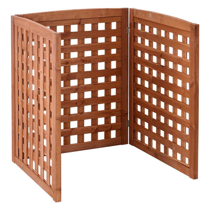 Wooden Privacy Fence for AC Unit, 3-Panel, 810x960mm