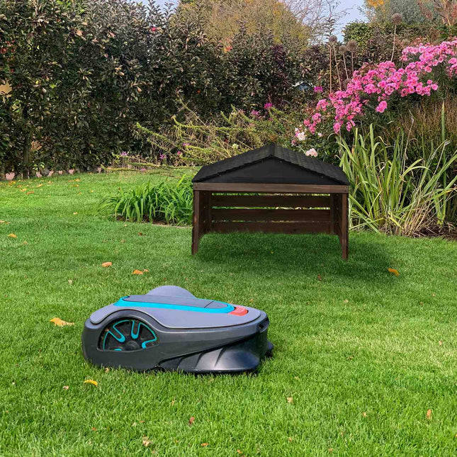 Wooden Robotic Lawn Mower Garage – Weather Protection