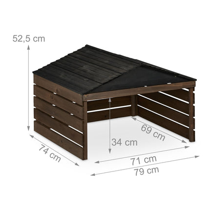 Wooden Robotic Lawn Mower Garage – Weather Protection