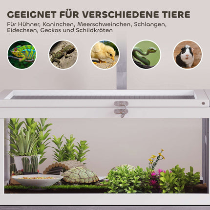 Wooden Tortoise House with Viewing Window, 104x53x82 cm