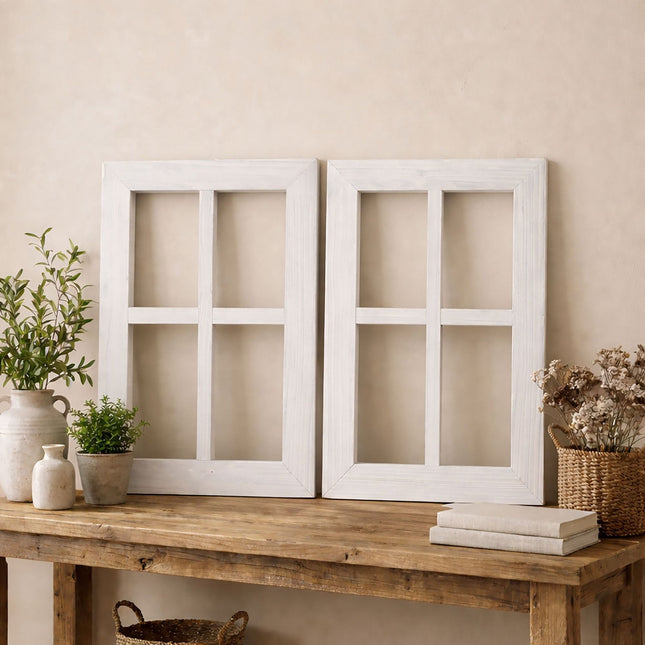 Wooden Window Frames, Set of 2 – Rustic Decor