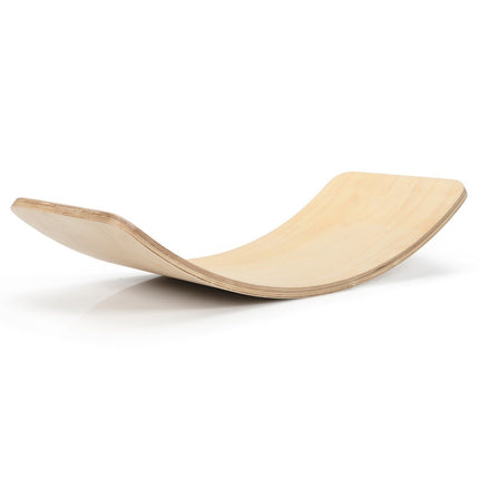 Deska balansująca drewniana Deska Waldorf wykonana z drewna dla dzieci 90 x 39 x 19,5 cm naturalny