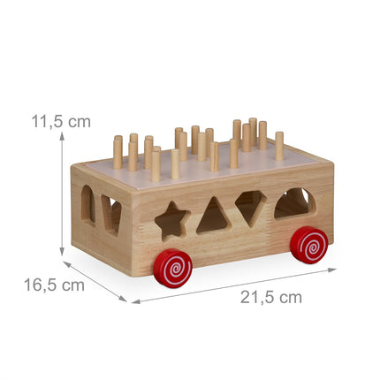 Wooden blocks with stacking game