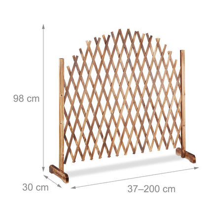 Wooden climbing support, extendable