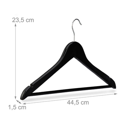 Wooden clothes hangers, 40-pack