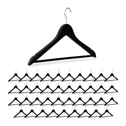 Wooden clothes hangers, 40-pack