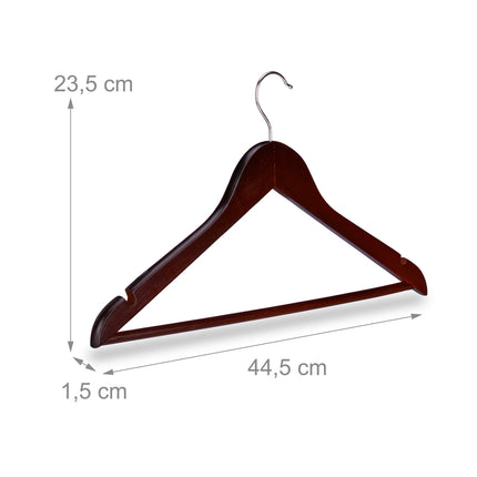 Wooden clothes hangers, 40-pack