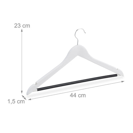 Wooden clothes hangers - set of 12