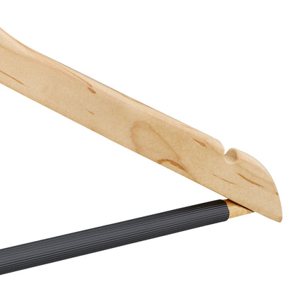 Wooden clothes hangers - set of 12