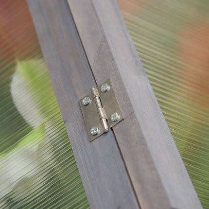 Mini Wooden Cold Frame Greenhouse, Winterproof, 90x52x49.5 cm