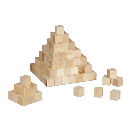 Wooden cube 2cm set with 160 pcs