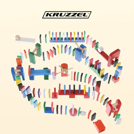 Wooden dominoes 360 el Kruzzel 22914