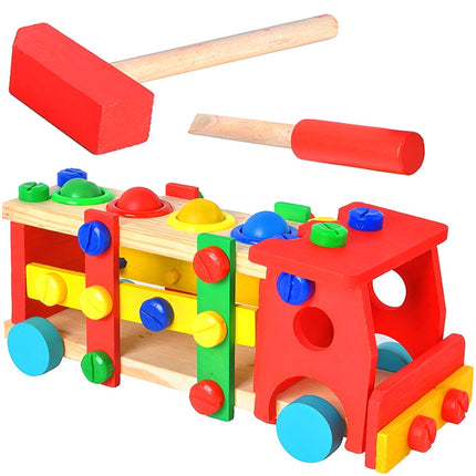 Wooden educational truck 22372