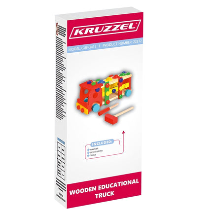 Wooden educational truck 22372