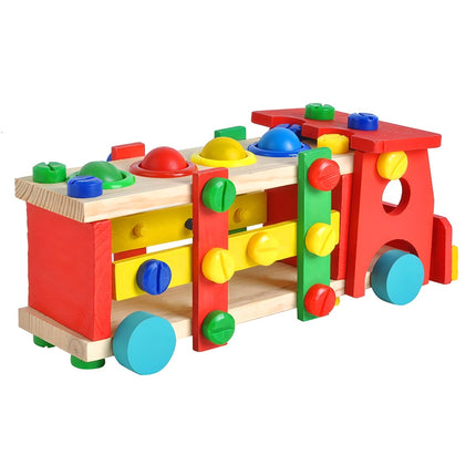 Wooden educational truck 22372