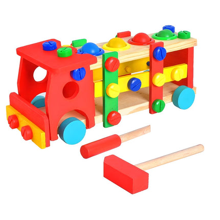 Wooden educational truck 22372
