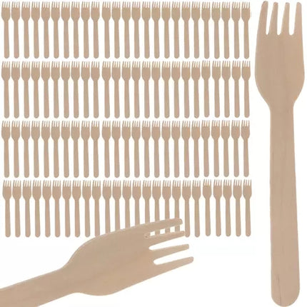Wooden forks - 100 pcs. Ruhy 20697