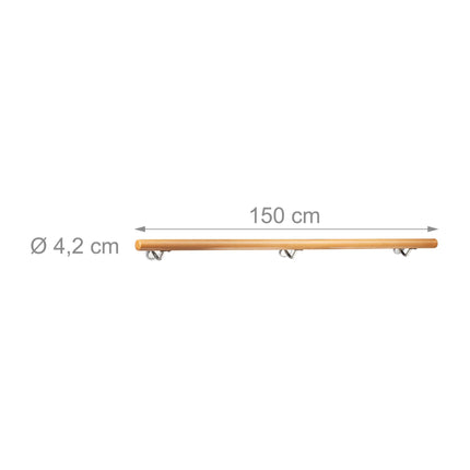 Wooden handrail