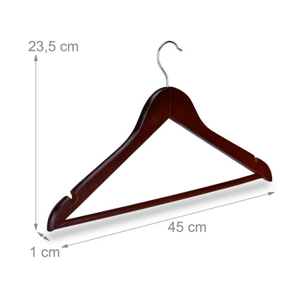Wooden hangers - 50 pcs