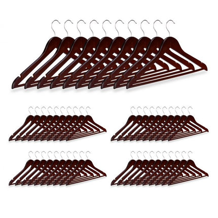 Wooden hangers - 50 pcs