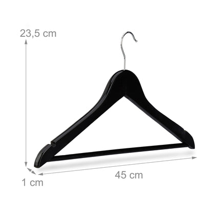 Wooden hangers - 50 pcs