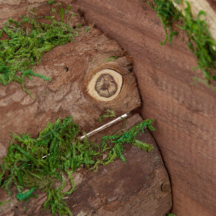 Wooden hedgehog house
