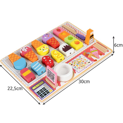 Wooden ice cream shop Kruzzel 22494